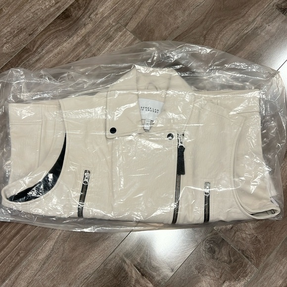 🔥🔥DEREK LAM 10 CROSBY leather moto vest - Picture 14 of 17